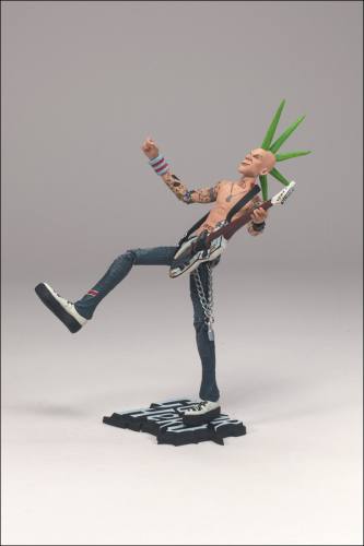 Guitar Hero Johnny Napalm Figure With Green Hair By