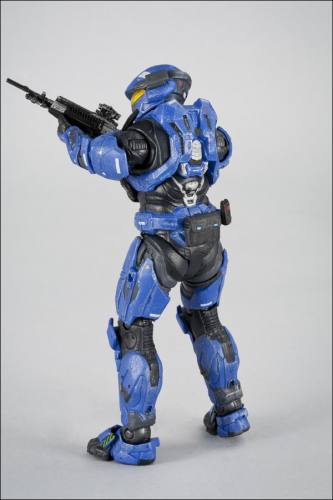 HALO Reach Series 3 Spartan Military Police Custom Male Blue Figure ...